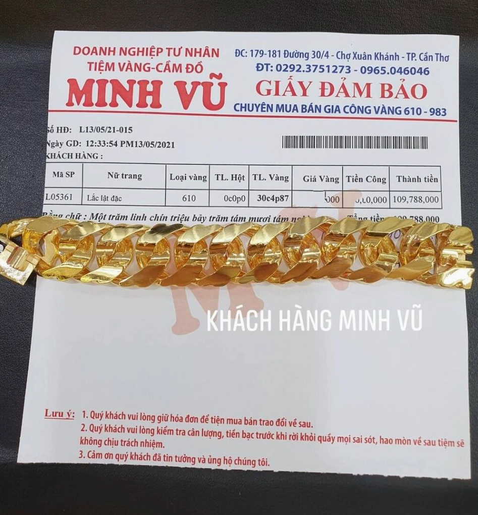 Lưu ý khi mua bán vàng tại tiệm vàng Minh Vũ