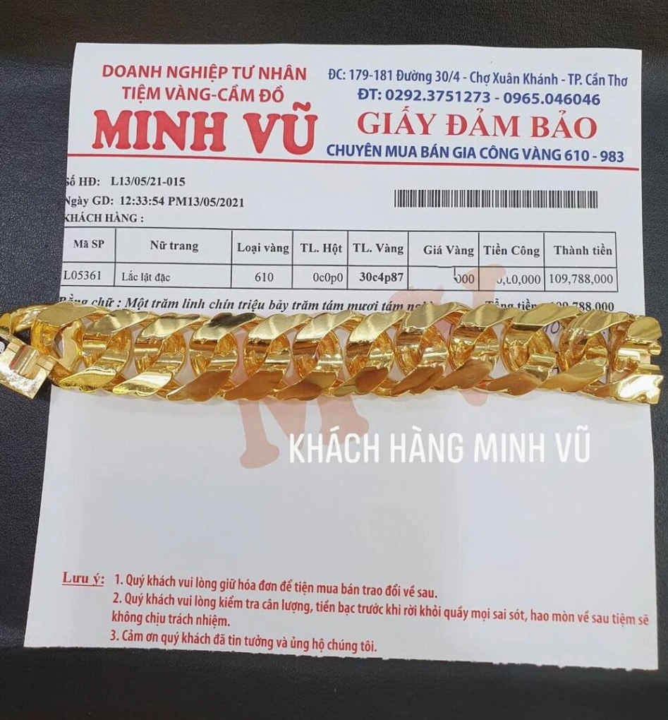 Lưu ý khi mua bán vàng tại tiệm vàng Minh Vũ