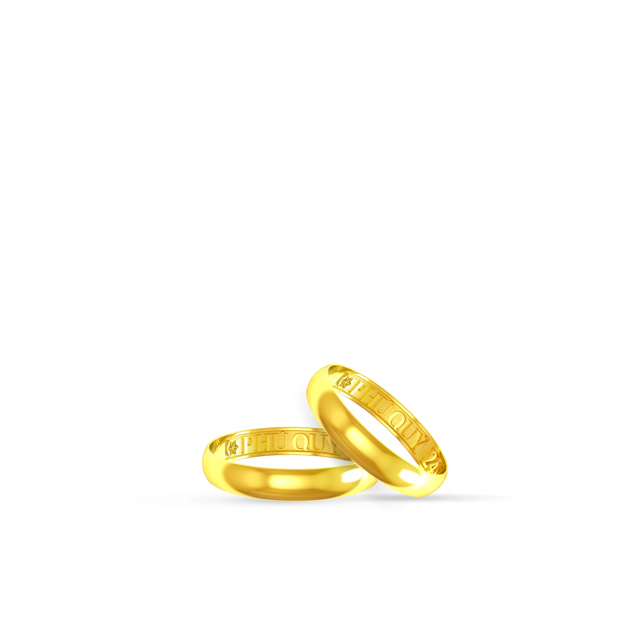 Nhẫn vàng trơn 1 chỉ vàng 18K thời trang