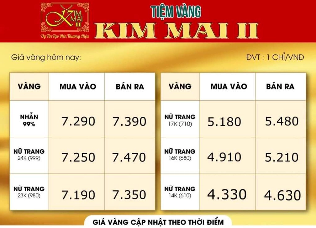Trang sức vàng 16K cao cấp